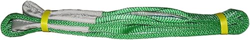 Connex Hebebänder - 2 Tonnen - 2 m x 60 mm - grün - Polyester, Kern aus Polyestergarn - Tragfähigkeit: 2000 kg / Bandschlinge / Rundschlinge / Hebeband / B34442 - Cheap-Us