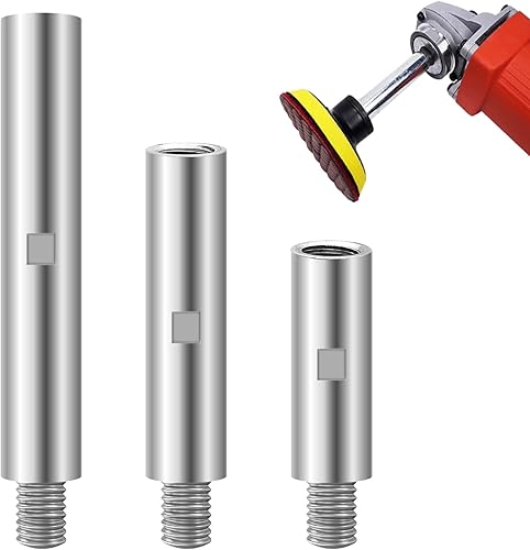 Piuluvor® 3 Stück Winkelschleifer Verlängerung M14 Verlängerung Schaft Poliermaschine Verlängerung 75mm/100mm/140mm Rotationsverlängerungswelle Winkelschleifer Verlängerungsstange - Cheap-Us