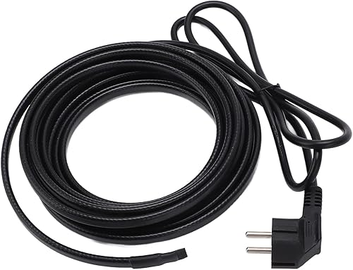 Selbstregulierendes Heizkabel, Selbstregulierendes Eisfrei Heizkabe, Rohrheizkabel, EU 220V 5m Wasserrohrheizband für Rohrfrostschutz Selbstregulierend mit Stecker für den WasserleitungWder Pflanzen - Cheap-Us