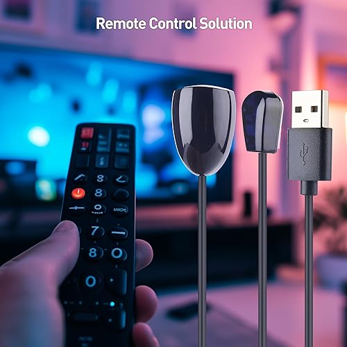 Cable Matters Infrarot Fernbedienungs Verlängerungskabel 1,8m (IR Repeater Kabel, Infrarot Repeater, IR Verlängerung) - IR Empfänger USB Kabel 1,8 Meter - Cheap-Us
