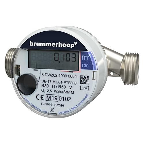 Funk Kaltwasserzähler Waterstar M-ETH Q3:2,5 DN15 wireless M-Bus OMS (80 mm); Eichung 2023 gültig bis 2029 - Cheap-Us