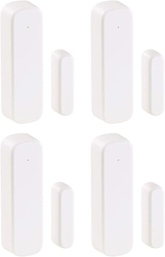 VisorTech Zubehör zu Alarmanlage einfach: 4er-Set Funk-Tür- & Fenster-Sensoren für Alarmanlagen der XMD-Serie (Alarmanlage für Garage mit SIM, Alarm Handy übertragen, batteriebetrieben) - Cheap-Us