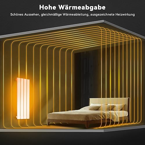 ELEGANT Paneelheizkörper Horizontal 630 x 616 mm Weiß Badezimmer/Wohnraum Einlagig Horizontal Heizkörper Badheizkörper Design Flachheizkörper - Cheap-Us