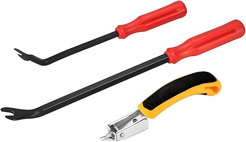 3 Stück Klammerentferner mit Tack Abzieher Werkzeug, Polster Konstruktion Nagelzieher Entferner Werkzeug, Polster Heavy Duty Entklammerer - Cheap-Us