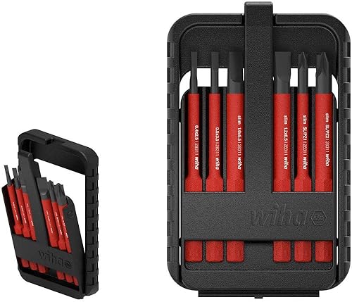 Wiha Bit Set slimBit electric TORX® 6-tlg. I inkl. slimBit-Box I flexibel, kompakt, mobil I VDE geprüft (43153) - Cheap-Us