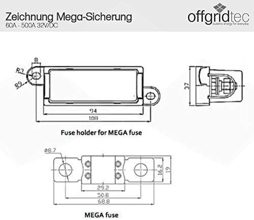 Offgridtec® MEGA-Fuse Sicherung Halter - Cheap-Us