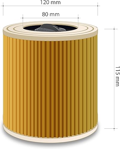 Patronenfilter Patronen für Nass-/ Trockensauger Nasssauger/Mehrzwecksauger/Waschsauger Kärcher A 2204 2254 2101 2201 WD2 WD3 MV2 MV3 WD2.200 WD3.500 P WD 3.200, WD 3.300 M wie 6.414-552.0 - Cheap-Us