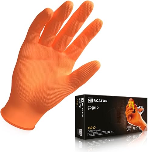 MERCATOR MEDICAL , Taglia:L - 50 Stück, Kolor:GoGrip Orange - Cheap-Us