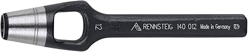 Rennsteig Henkellocheisen (Ø 13mm, Locheisen, Lochstanzer, Stanzer für Gummi, Leder, Filz, Kunststoff, Kork, Stoff, Stanzwerkzeug) 1400130 - Cheap-Us