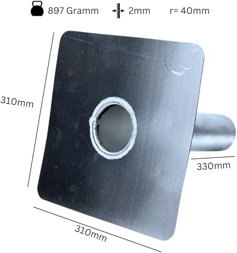 Universal ALU Dachablauf DN75 330mm für Flachdach, Entwässerung, Dachgully, Dachablauf - Cheap-Us