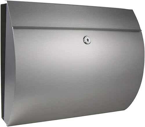 Haushalt International Edelstahlbiefkasten mit Zeitungsfach - Cheap-Us