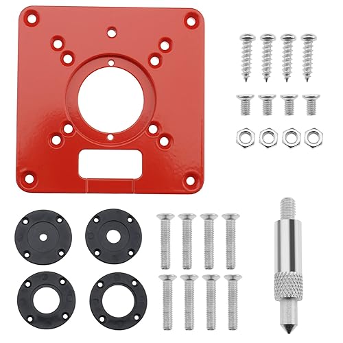 OTOTEC Frästisch Einlegeplatte aus Aluminiumlegierung Kompatibel mit Makita Fräsern Schneidemaschine Flip Board Holzbearbeitung Graviermaschine Zubehör 120 X 120 X 8 mm - Cheap-Us
