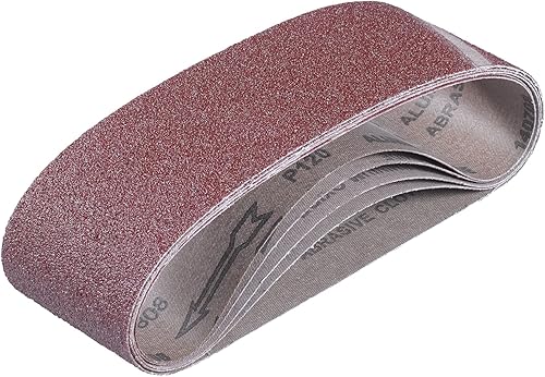 Original Einhell Schleifbandset 6-teilig (Bandschleifer-Zubehör, passend für Akku-Bandschleifer TP-BS 18/457 Li BL, Körnung: 2x P60, 2x P80, 2x P120) - Cheap-Us