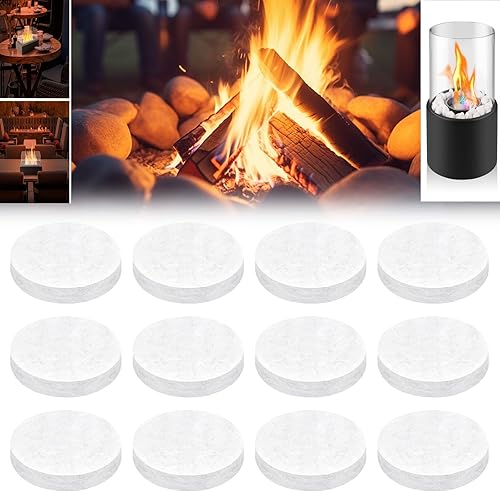 12 Stück Keramikwolle für Bioethanol, Keramik-Wollschwamm, Keramikschwamm für Bioethanol Kamin,Keramische Wolle Keramik Wolle, Indoor Gel Tischkamin Ethanol Ceramic Sponge Wool (8.6 x 8.6 x 2.8cm) - Cheap-Us