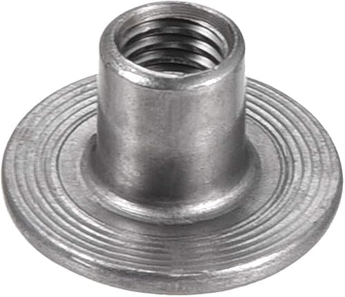 sourcing map 30Stk M5x15x1,2mm T Mutter Kohlenstoffstahl Befestigungsmaterial Befestigungsbefestiger Durchgangsloch Flanscheinsatz Innengewinde - Cheap-Us