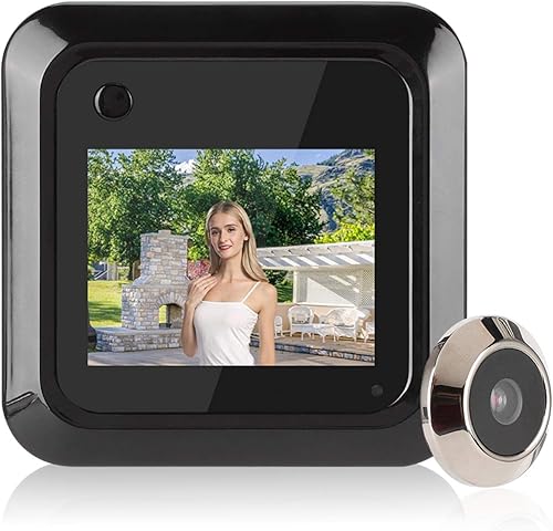 Tür-Guckloch-Kamera, 95 ° Weitwinkel-Türspion-Guckloch, digitales batteriebetriebenes HD 2,4-Zoll-LCD für Wohnwohnungen - Cheap-Us