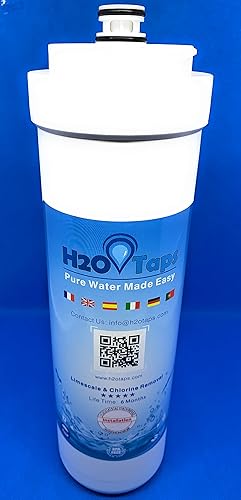 H2O Taps Untertisch-Wasserfilter - Wasserreiniger, Filtersystem, reduziert Kalk, Blei, Chlor, Metalle - Wasserfilter unter der Spüle, hohe Kapazität, komplettes Kit - Cheap-Us