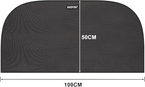 Feuerfeste Unterlage Kamin Matte Hitzeschutzmatte 120 x 80 cm Halbrunde Feuerfeste Matte für Holzofen Feuerhemmende Teppiche Herdunterlage Schutzmatte für Kamine Herd,Feuerstelle,Heizungen,Herd - Cheap-Us