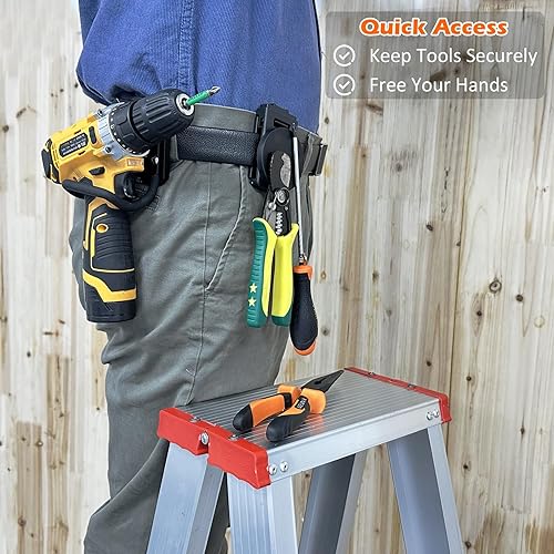 MUTUACTOR Tool Holster Belt Clip,Heavy-Duty Magnetic Tool Holder for Belt Clip,Non-Slip Strong Magnetic Clip Tool Belt Accessories for Hammer Screwdrivers Adjustable Wrench Magnetic Tools - Cheap-Us