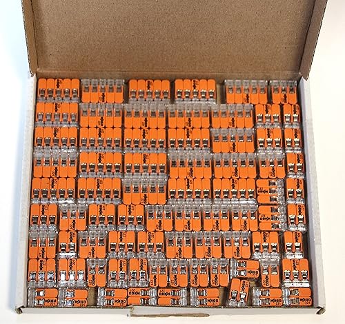 Wago 221 Klemmen SET 50x 221-412, 221-413, 221-415 - Kabel Verbinder in der wiederverschließbaren Box - Original WAGO - Cheap-Us