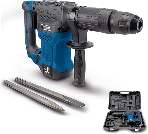 Scheppach Abbruchhammer AB1500x Betonhammer | 20J Schlagkraft | 1300W Leistung | SDS-Max | 4100 BPM | 6kg leicht | inkl. Spitz- und Flachmeißel und Koffer - Cheap-Us