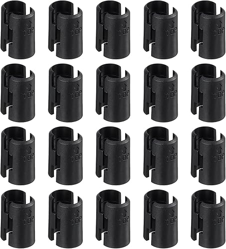 QUARKZMAN 50Stk Draht Regalboden Verschlussklammern Plastik Regalklemmen für 1/2' Post Shelving Regal Hülsen Ersatz für Draht Shelving System Schwarz - Cheap-Us