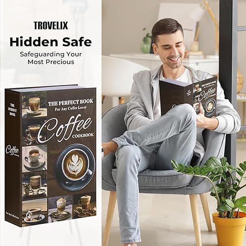 Sekam Buchtresor mit Zahlenschloss, Versteckter Safe (24 x 15 x 5,5 cm) mit feuerfester Tasche, Secret Diversion Safe, Hohlbuchbox Versteckte Aufbewahrung, Geldtresor Box für Bargeld (Les Miserables) - Cheap-Us