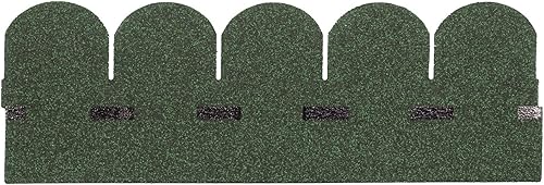 BITUWELL Bitumenschindeln Biberschwanz Grün Deckfläche 1,96 m² - Cheap-Us