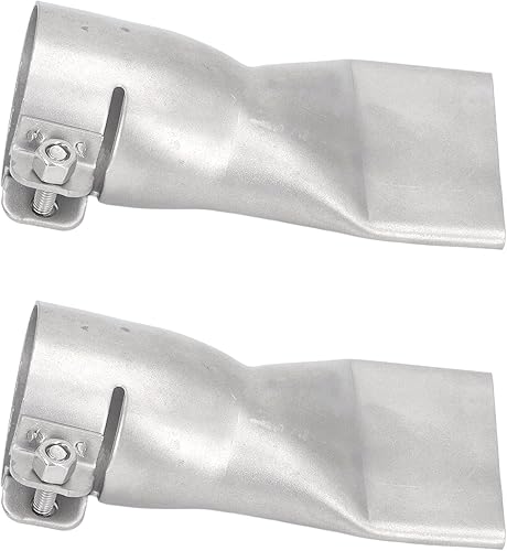 2 Stücke 40mm Flache Weithals-Schweißdüse Weniger Stahl Hitzebeständige Heißluftpistole Schweißdüse Professionelles Zubehör - Cheap-Us