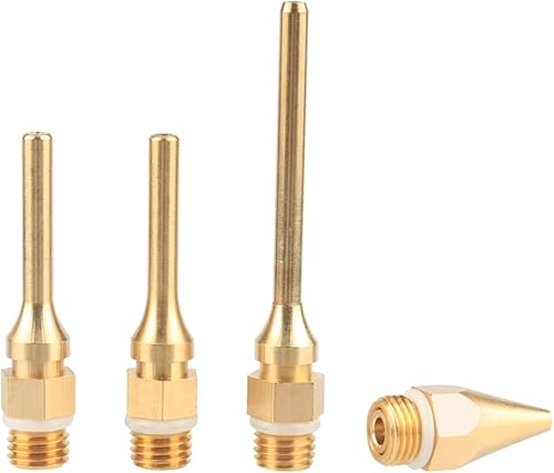 Mesee 4 Stück Heißklebepistole Düse, Klebepistole Düse Kupferspitze Ersatzwerkzeug Zubehö, für Bastler zu DIY Kunst, Handwerk Projekte, Kleine Reparatur - 2,0*34mm, 2,0*50mm, 3,0*50mm, 2,0*70mm - Cheap-Us