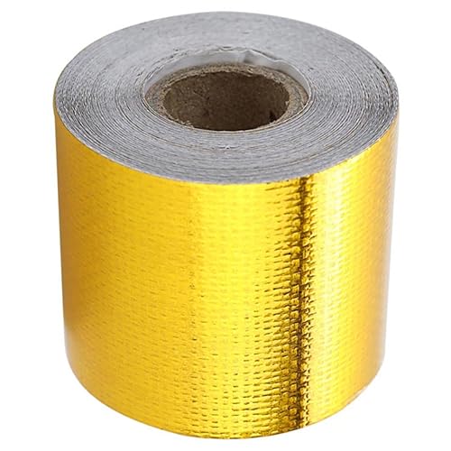 HAWILLOSCH Hitzebeständiges Folien Klebeband 10m x 5cm Selbstklebendes Reparaturband Für Auto Abgasanlagen Isolierung Und Wärmeabschirmung UV Beständig Und Robust - Cheap-Us