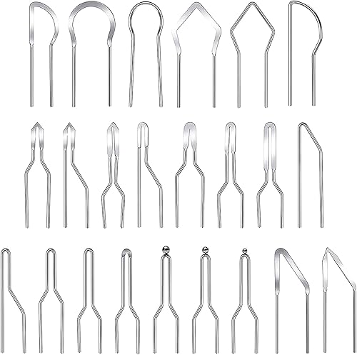 SAVITA 23 Stück Pyrographie Spitzen, Ersatz für Pyrographie Drahtspitzen für Brandmalmaschine Holzbrennstiftspitzen für Brandmalerei auf Kürbisflasche Holz Papier Leder - Cheap-Us