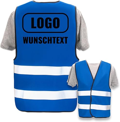 PixiPrints.com Warnweste mit eigenem Aufdruck * Druck: Rücken + Front/Standard-Druck, Farbe & Größe: Gelb XL/XXL * Selbst gestalten mit Name Text Bild Logo - Cheap-Us