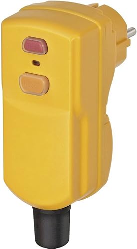 Brennenstuhl Personenschutz-Stecker BDI-S 2 30 IP55 (Personenschutzstecker mit FI-Schutzschalter für außen, zweipolige Abschaltung) - Cheap-Us