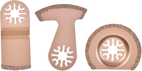 3 Stück Multitool Sägeblätter Kit, Oszillierendes Zubehör Set Multifunktionswerkzeug Oszillierende Klingen Segmentsägeblatt Tauchsägeblatt für Bodenbelag Fliesenmörtel Mörtel Beton - Cheap-Us