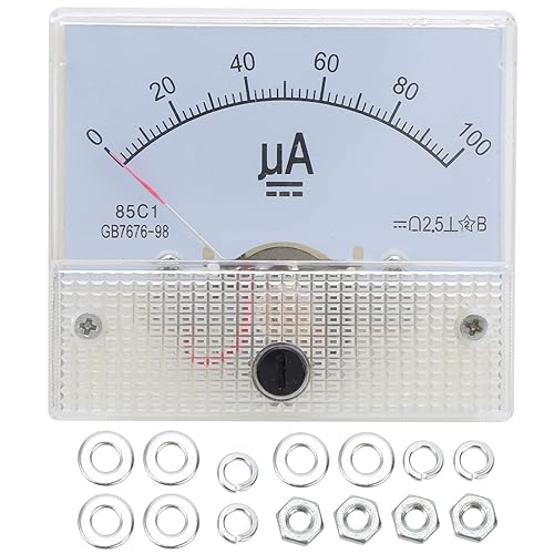 Amperemeter Analoges Panel Ampere Meter 85C1 DC 0~100UA Zeigertyp Strommessgerät Messgerät DC Amperemeter Messgerät Panel Strommessgerät - Cheap-Us
