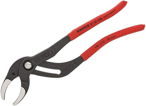 KNIPEX Siphon- und Connectorenzange 'SpeedGrip' mit rutschhemmendem Kunststoff überzogen schwarz atramentiert 250 mm 81 01 250 SB - Cheap-Us