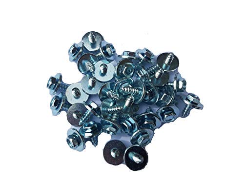 100 Stück Blechschraube Sechskantkopf, 6-kt, verz. 4,8 x 13 mm mit unverlierbarer Scheibe Karosserie Kotflügel schraube - Cheap-Us