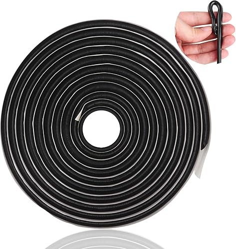 Butylrundschnur Schwarz, 8mm x 5m Butylkautschuk Klebeband, Wasserdichtes dichtungsband, doppelseitiges Butyl Klebeband für Pkw-LKW-Scheinwerferfenster, Windschutzscheiben, Fenster und Türen - Cheap-Us