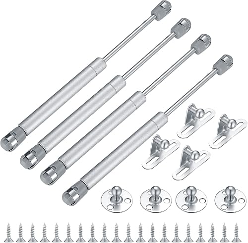 4 Stück Hydraulic Gasdruckfeder, 100 Nm/10 kg Gasdruckdämpfer, Kompressionsfeder Beschläge, Gasfeder Soft Close Scharniere, Möbeltür Gas Strut Lift Schrank Dämpfer - Cheap-Us