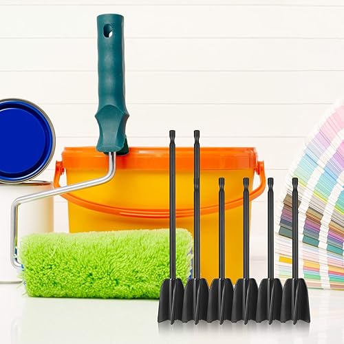 Zocipro 6 Stück Epoxidharz Rührer, Farbrührer Epoxidharz Mischpaddel, Epoxidharz Rührstab für 1/4 Bohrer, wiederverwendbarer Farbmischer für Epoxid, Silikonmischen, Keramikglasur (Rot/Blau/Schwarz) - Cheap-Us