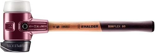 Simplex Schonhammer, Gummikomposition, mit Standfuß; mit Tempergussgehäuse und hochwertigem Holzstiel | D=80 mm | 3022.280 - Cheap-Us