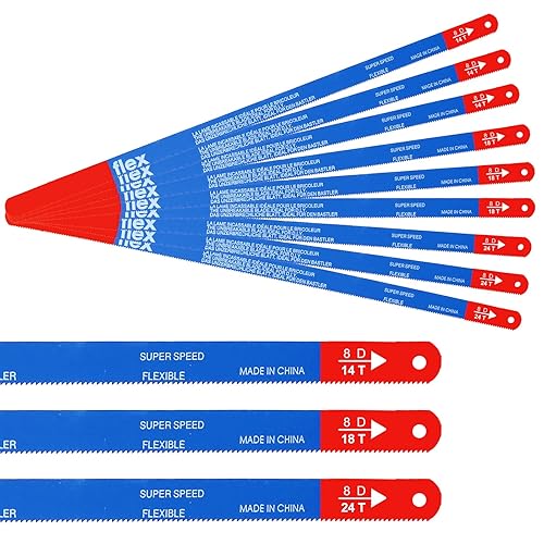 30 Stück Metallsägeblatt 300mm, JatilEr Bi-Metall Handsägeblatt Handbügelsägeblätter Eisensägeblätter Sägeblatt Bügelsäge (10x 14 tpi, 10x 18 tpi und 10x 24 tpi) - Cheap-Us