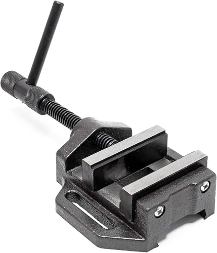 Wiltec Maschinenschraubstock 100 mm Backenbreite, Schraubstock für Werkstatt, Bohrmaschinenschraubstock als Spannwerkzeug - Cheap-Us
