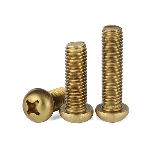 ORANXIN M8 x 45mm 4 Pcs Messing Kreuz Rundkopf Bolzen Kupfer Pan Kopf Schrauben Maschine Bolzen Befestigungen - Cheap-Us