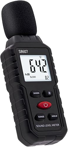 Tolesum Dezibel Messgerät, Digitaler Schallpegelmessgerät 30 dB bis 130 dB mit LCD-Display, Lärmmessgerät für Büro, Baustelle, Fabrik - Cheap-Us