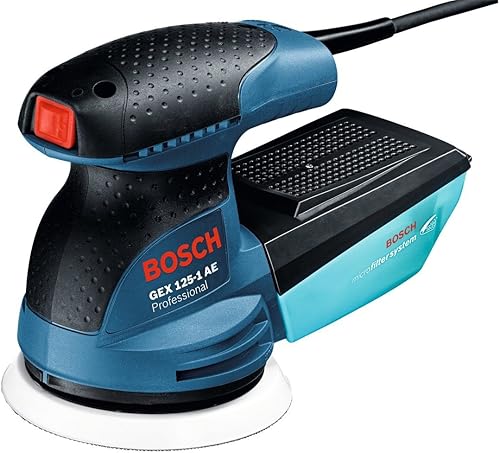 Bosch Professional GEX 125-1 AE Exzenterschleifer (125-mm-Schleifteller, 250 W, 3x Schleifblatt, inkl. Handwerkoffer) - Cheap-Us