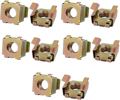 sourcing map 10pcs M8 65Mn Feder Stahl Käfig Käfigmutter für Regal Schrank DE de - Cheap-Us