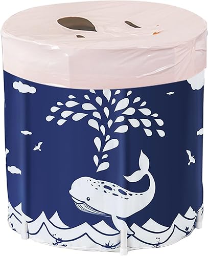 Faltende Badewanne, klappbar Bathtub, Bewegliche Erwachsene Wannenbad, Babybadewanne, Folding Badewanne mit Isolationsbaumwoll, Tragbare Runde Form Familienbadewannen SPA zu Hause (Sternenblau) - Cheap-Us