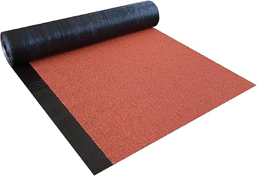 Isolbau Schweißbahn V60 S4 beschiefert - Bitumenbahn mit Glasvlies-Einlage zur Dachabdichtung - Rot, 1 x 5 m² Rolle - Cheap-Us
